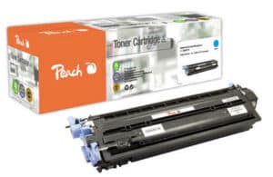 Peach H124AC Tonermodul cy ersetzt HP No. 124A C