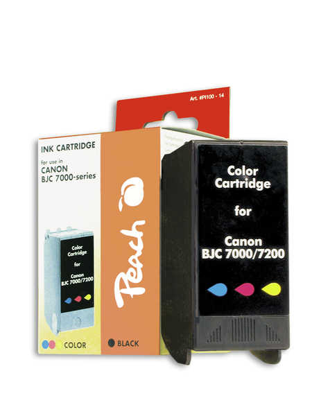 Peach C61C Druckerpatrone col ersetzt Canon BCI-61C für z.B. Canon BJC 7000