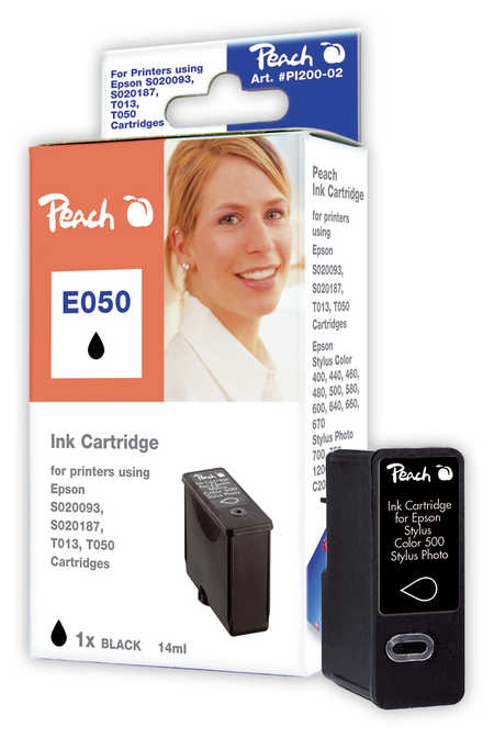 Peach E50BK Druckerpatrone bk ersetzt Epson T050BK