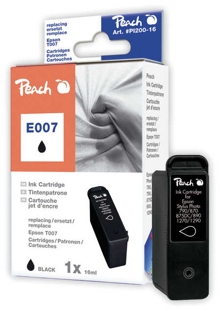 Peach E07BK Druckerpatrone bk ersetzt Epson T007BK