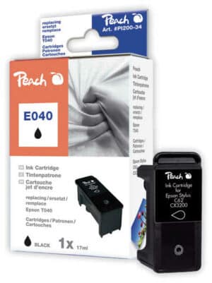 Peach E40BK Druckerpatrone bk ersetzt Epson T040BK