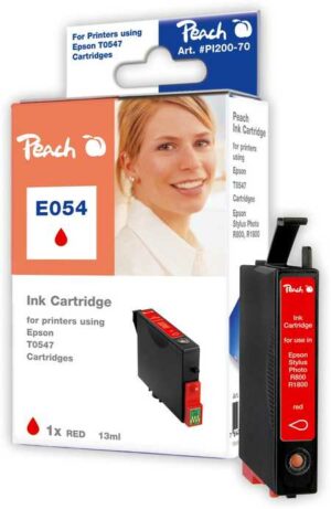 Peach E547R Druckerpatrone rd ersetzt Epson T0547R