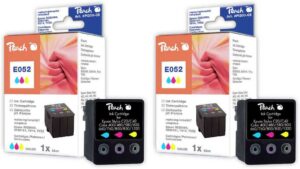 Peach E52C 2 Druckerpatronen 2*col ersetzt Epson T052C*2