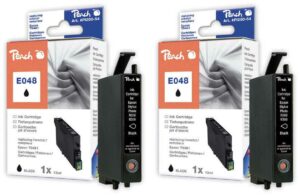 Peach E481BK 2 Druckerpatronen 2*bk ersetzt Epson T0481BK*2