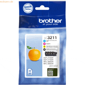 Brother Brother Tintenpatronen LC-3211 Multipack (je 1x BK/M/C/Y)