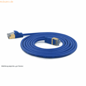 wantec wantecWire Patchkabel CAT7 extradünn SSTP blau 3