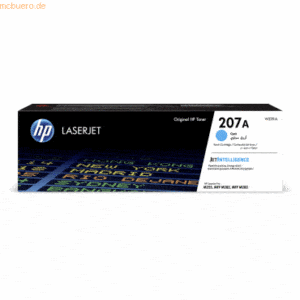 Hewlett Packard HP Toner 207A Cyan (ca. 1.350 Seiten)