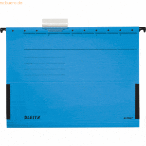Leitz Hängetasche Alpha A4 250g/qm Karton mit Leinenfröschen blau VE=5