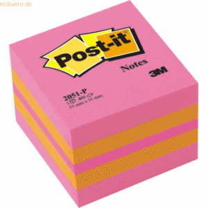 Post-it Notes Haftnotizwürfel 51x51mm VE=400 Blatt pink