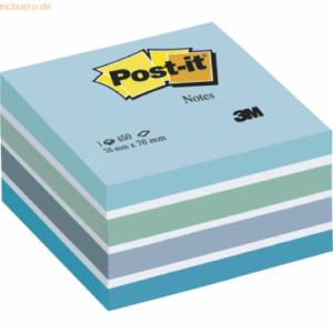 Post-it Notes Haftnotizwürfel 76x76mm pastellblau