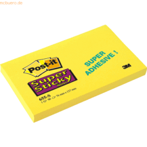 Post-it Notes Haftnotizen Super Sticky 127x76mm VE=90 Blatt