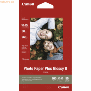 Canon Photoglanzpapier Plus Glossy II PP-201 10x15cm VE=50 Blatt