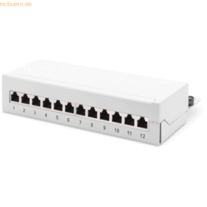 Assmann DIGITUS Desktop CAT 6A 12-Port Patch Panel