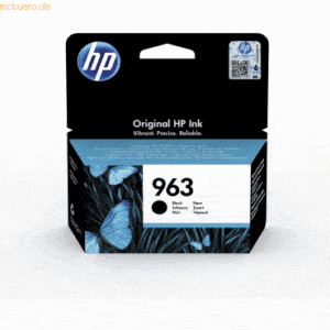 Hewlett Packard HP Tintenpatrone Nr. 963 3JA26AE Schwarz (ca. 1000 Sei
