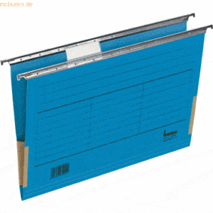 Bene Hängetasche Vetro Mobil 230g/qm Karton mit Leinenfröschen blau VE