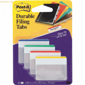 Post-it Index Index Tabs Strong flach VE=4x6 farbig