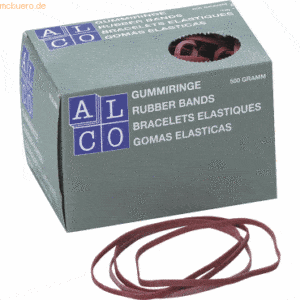 Alco Gummibänder 150x4mm 500g rot