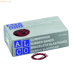 Alco Gummiringe 100mm 1000g im Karton rot