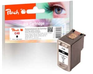 Peach C40BK Druckkopf bk ersetzt Canon PG-40BK