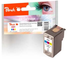 Peach C51C Druckkopf XL col ersetzt Canon CL-51C