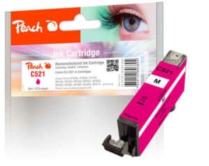 Peach C521M Druckerpatrone XL ma ersetzt Canon CLI-521M