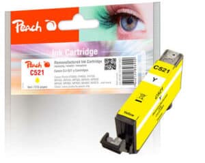 Peach C521Y Druckerpatrone XL ye ersetzt Canon CLI-521Y