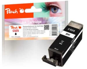 Peach C525PGBK Druckerpatrone XL bk ersetzt Canon PGI-525PGBK
