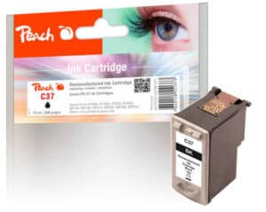 Peach C37BK Druckkopf bk ersetzt Canon PG-37BK