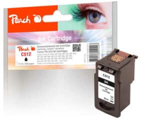 Peach C512BK Druckkopf XL bk ersetzt Canon PG-512BK