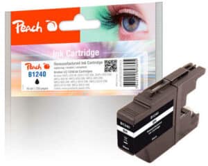 Peach B1240BK Druckerpatrone XL bk ersetzt Brother LC-1240BK für z.B. Brother MFCJ 6510 DW