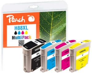 Peach H88 4 Druckerpatronen XL (bk