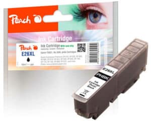 Peach E26XLphbk Druckerpatrone XL bkph ersetzt Epson No. 26XL phbk