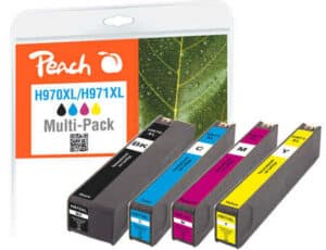 Peach H970XL 4 Druckerpatronen XL (bk