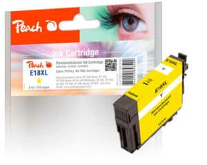 Peach E18XLy Druckerpatrone XL ye ersetzt Epson No. 18XL y