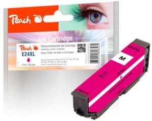 Peach E24XLm Druckerpatrone XL ma ersetzt Epson No. 24XL m