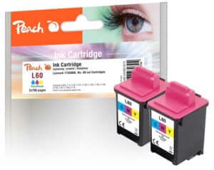 Peach L60C 2 Druckköpfe 2*col ersetzt Lexmark