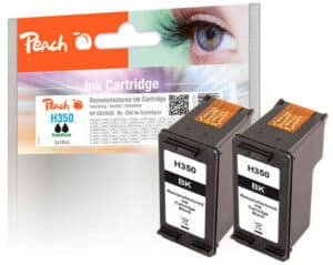 Peach H350 2 Druckköpfe 2*bk ersetzt HP No. 350*2