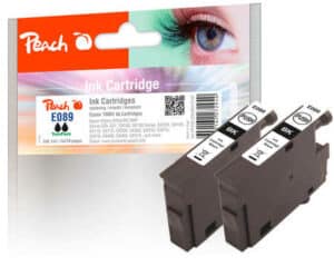 Peach E891bk 2 Druckerpatronen 2*bk ersetzt Epson T0891 bk*2