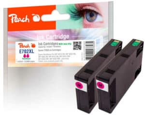 Peach E70 2 Druckerpatronen XL 2*ma ersetzt Epson T7023 m*2