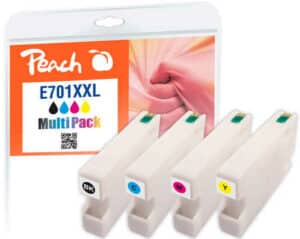 Peach E70 4 Druckerpatronen XL (bk