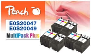 Peach E020 6 Druckerpatronen bk ersetzt Epson S020047