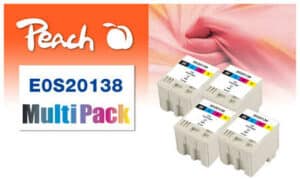 Peach E138 4-Pack Druckerpatrone (4*bk
