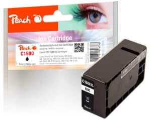 Peach C1500XLBK Druckerpatrone XL bk ersetzt Canon PGI-1500XLBK