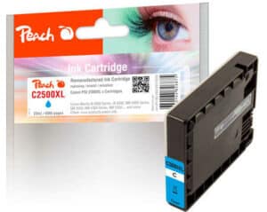 Peach C2500XLC Druckerpatrone XL cy ersetzt Canon PGI-2500XLC