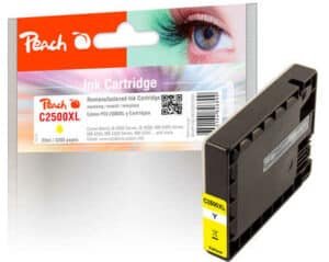 Peach C2500XLY Druckerpatrone XL ye ersetzt Canon PGI-2500XLY