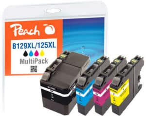 Peach B129VALBP 4 Druckerpatronen XL (bk