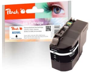 Peach B229XLBK Druckerpatrone XL bk ersetzt Brother LC-229XLBK für z.B. Brother MFCJ 5320 DW