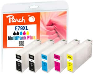 Peach E79XL 5 Druckerpatronen XL (2*bk