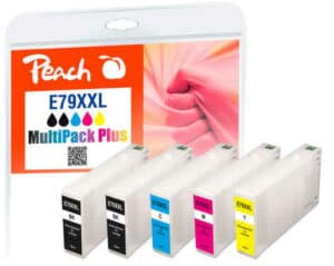 Peach E79XXL 5 Druckerpatronen XXL (2*bk