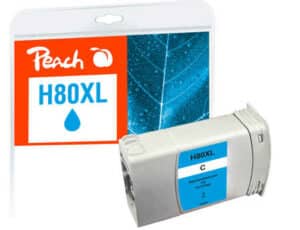 Peach H80 Druckerpatrone XL cy ersetzt HP 80XL C